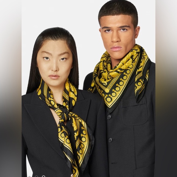Versace Accessories - Versace Barocco Silk Foulard Scarf Great/Excellent Condition Stunning
